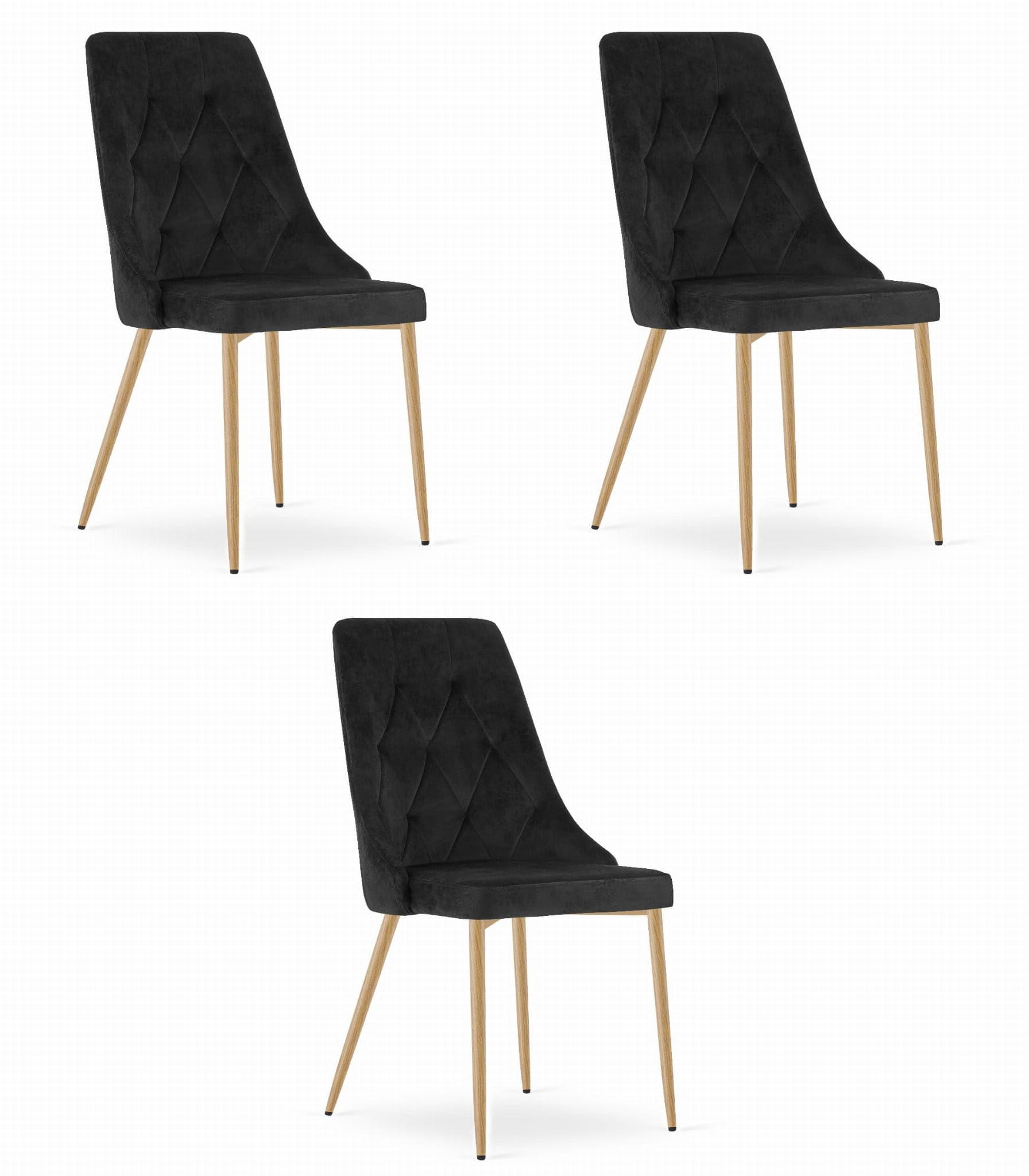 Best For Home Esszimmerstuhl Schwarz 48x89x43 cm