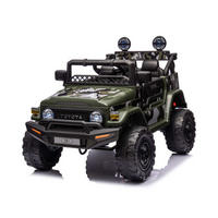 ELEKTROAUTO SUV Toyota grün FJ Cruiser EVA-Reifen Musik LED-Lichter - Grün, Kunststoff (124/79/80cm) - Chipolino