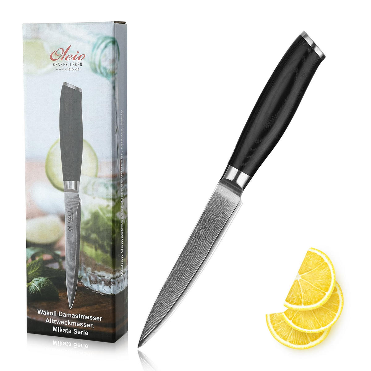 ALLZWECKMESSER 12 cm - Schwarz, Metall (24cm) - Wakoli