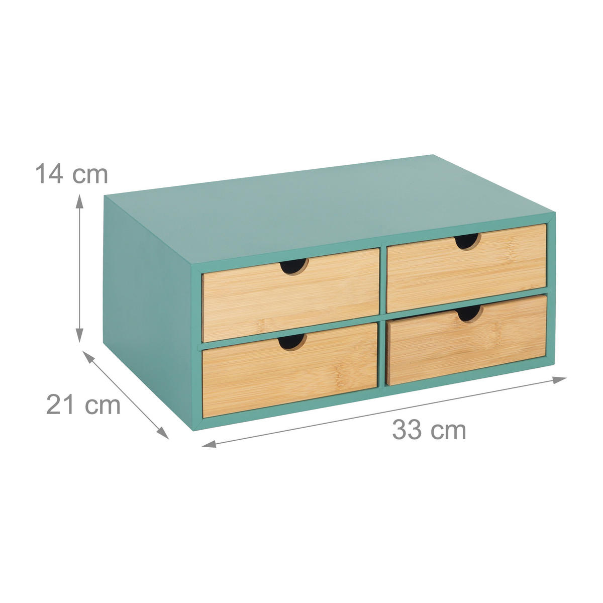 STOLNÍ organizér - různobarevná, dřevo/kompozitní dřevo (21/33/14cm) - Relaxdays