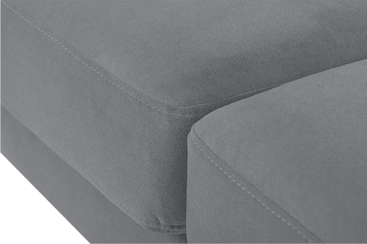 2-SITZER-SOFA TAGIO mit Armlehnen, grau - Braun/Grau, Buchenholz/Textil (153/80/84cm) - KONSIMO®