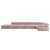 ECKSOFA modulares Sofa Felto-L3 - 475x190x70 cm Rosa Cord - Rosa, Holzwerkstoff/Textil (475/190cm) - ALTDECOR