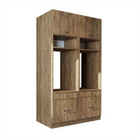 WASCHMASCHINENSCHRANK Serie 1 134cm Breit, 230cm Hoch - Eichefarben, Holzwerkstoff (134/230/67cm)