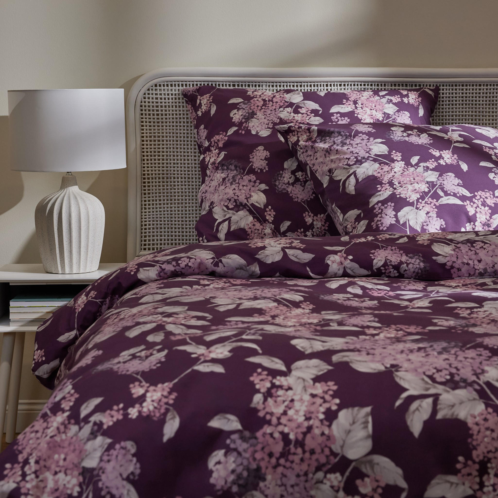BETTWÄSCHE Cynthia - Violett, Textil (200/220cm) - home&you