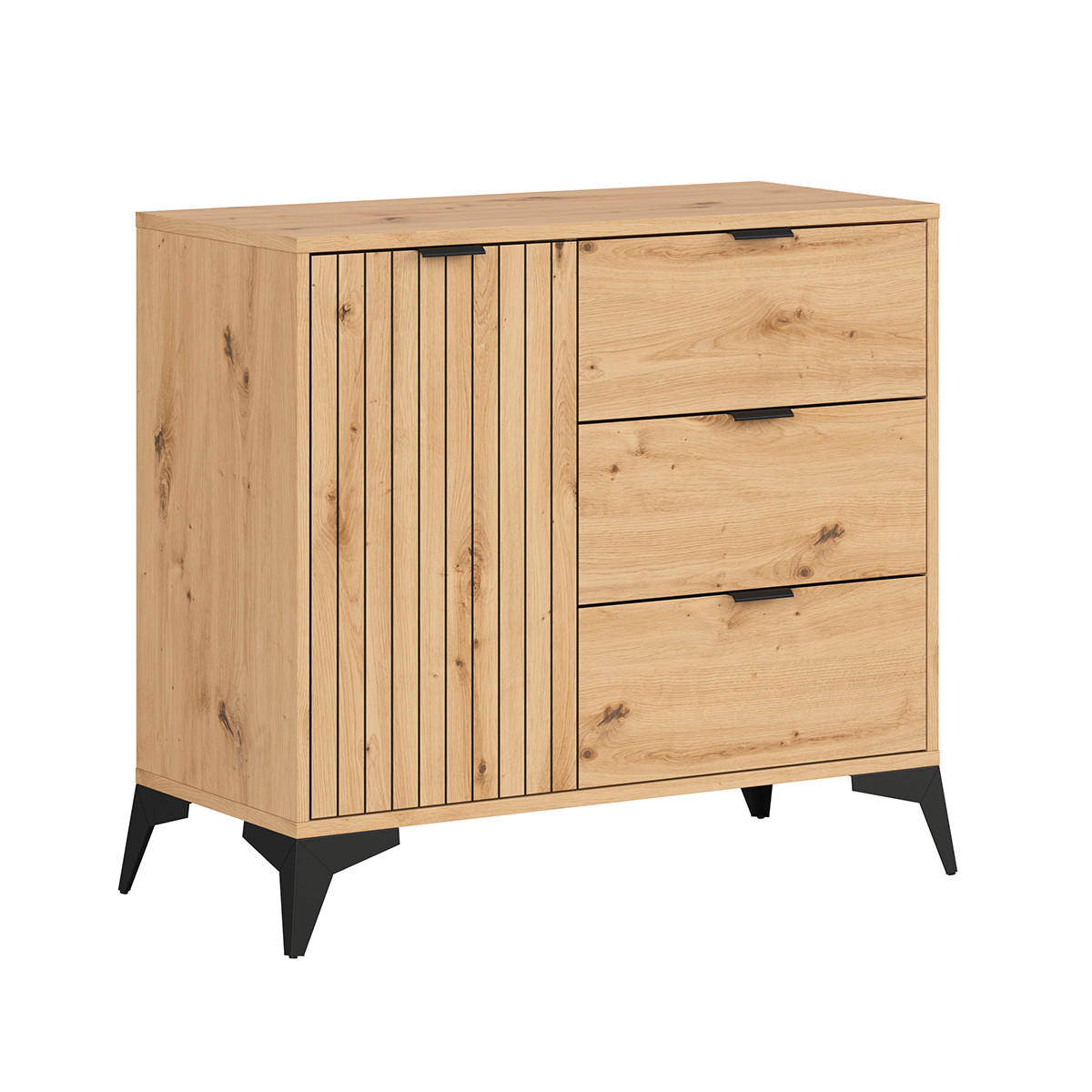 SIDEBOARD Mao Holz - Braun, Holzwerkstoff (90/83/41cm) - Petits-meubles