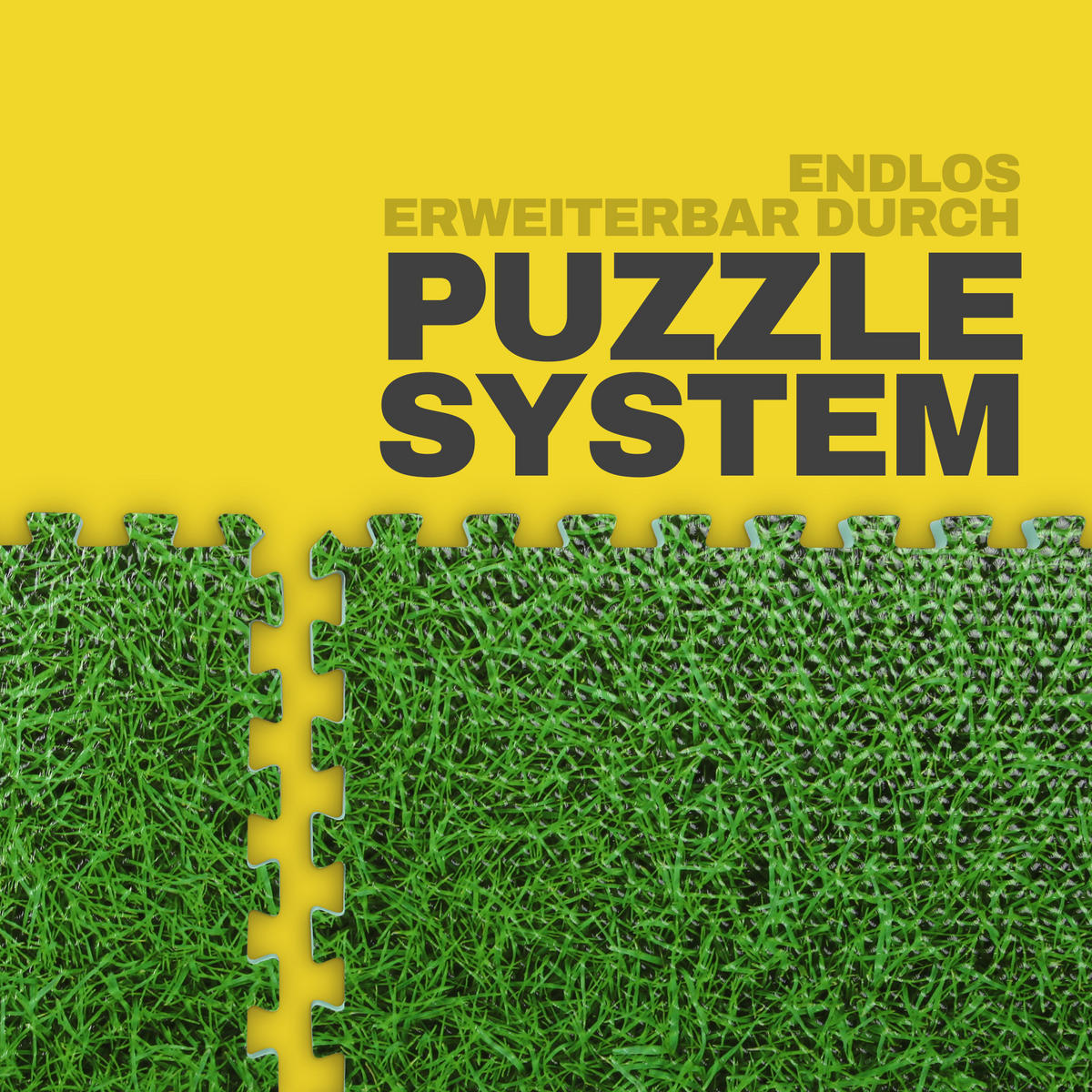 BODENSCHUTZMATTE in Grasoptik 40x40 cm 12er-Pack - Grün, Kunststoff (40/40cm) - Bestlivings