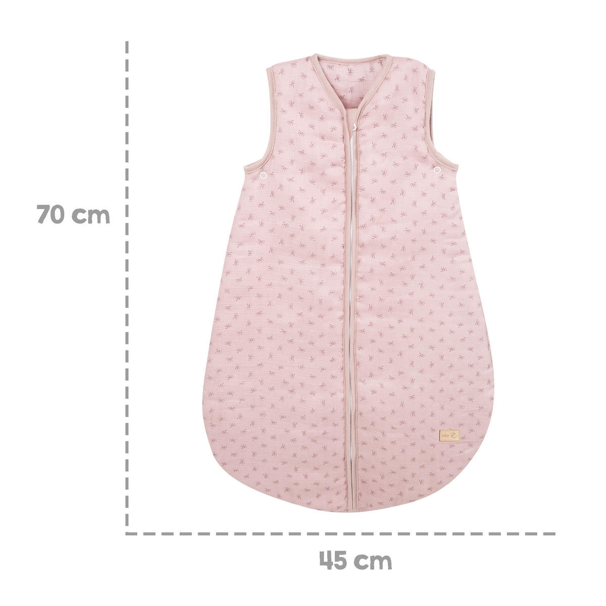 BABYSCHLAFSACK Lil Planet 70 cm rosa - Altrosa, Textil (45/70cm) - Roba