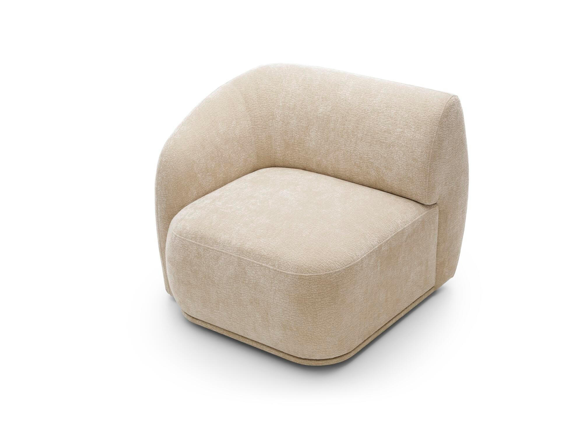 MODULSOFA NOBO Beige 95x97x75 cm - Beige, Textil (95/75/97cm) - FURNLUX