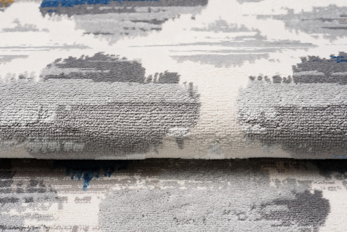 TEPPICH VALLEY Grau Blau 80/150 cm - Blau, Textil (80/150cm) - Tapiso