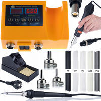 LÖTKOLBEN OH660 2-in-1 Set, Hot-Air 600 W, Lötkolben 60 W, 100-500 °C, 22 mm Düse, 3 Düsen 5/7/9 mm, Lötzinn-Set - Multicolor, Kunststoff/Metall (10/10/10cm)