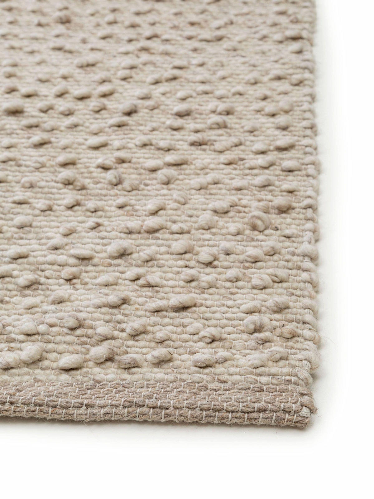 WOLLTEPPICH Lana Beige 160x230 cm - Beige, Textil (160/230cm) - benuta Pure
