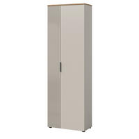 FLURSCHRANK Kaschmir Sand, Evoke Eiche, Schuhschrank 60 x 160 cm Skid - Kaschmir/Eichefarben, Holzwerkstoff/Kunststoff (60/190/36cm) - Inn.Furn