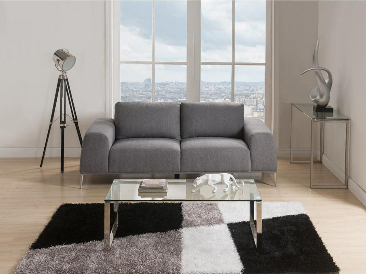 COUCHTISCH - Glas - FREYA - Transparent, Glas (120/60/41cm) - Vente-Unique