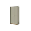 KINDERKLEIDERSCHRANK ALBI 03 zweitürig 90/50/195 in Eukalyptus / Baltic Düne Eiche - Alteiche/Eukalyptusholzfarben, Holzwerkstoff (90/195/52cm) - Deine Möbel 24