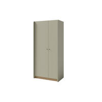 KINDERKLEIDERSCHRANK ALBI 03 zweitürig 90/50/195 in Eukalyptus / Baltic Düne Eiche - Alteiche/Eukalyptusholzfarben, Holzwerkstoff (90/195/52cm) - Deine Möbel 24