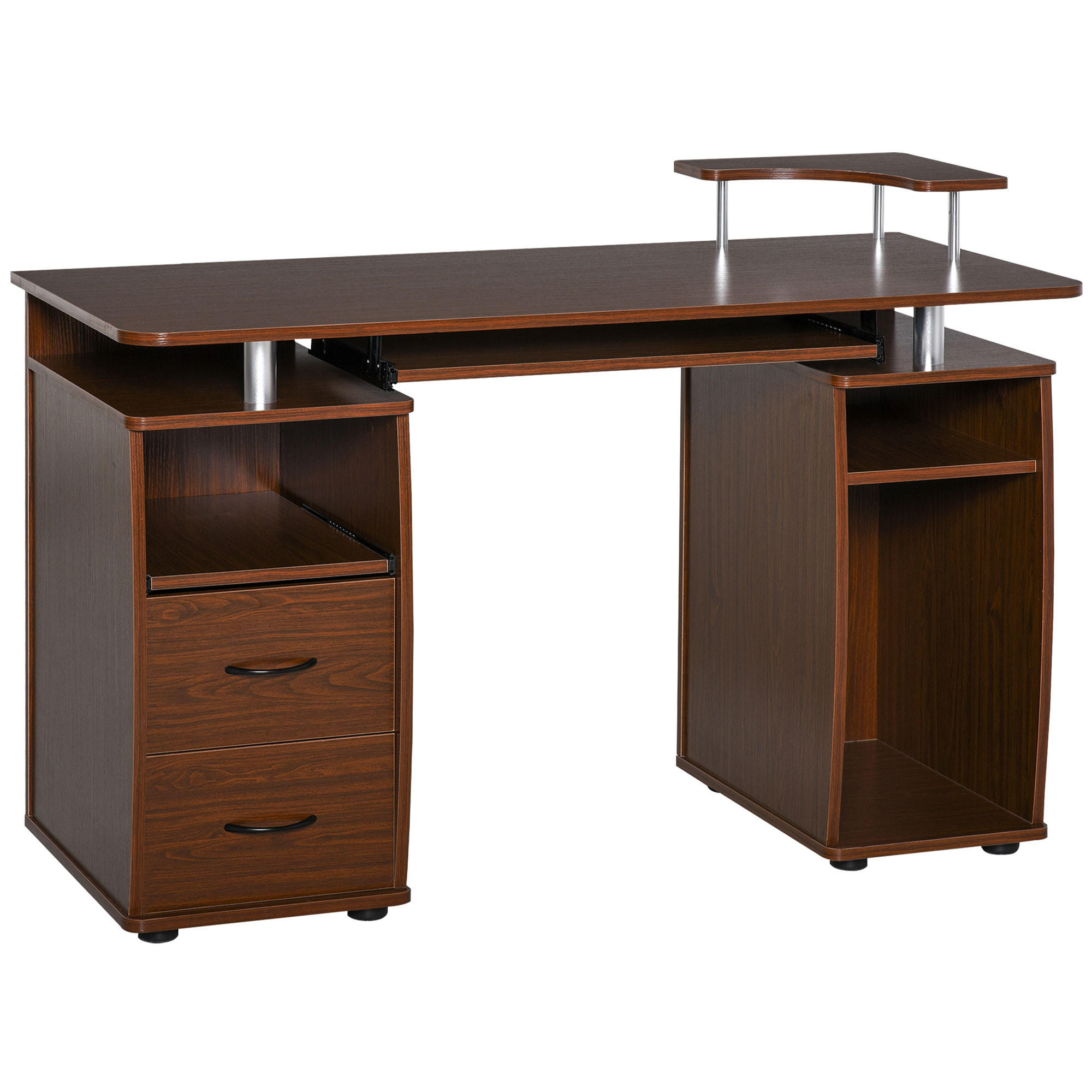 BÜROTISCH Walnussbraun 1 Stück - Walnussfarben, Holzwerkstoff (55/120/85cm) - GiPP