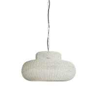 HÄNGELAMPE Piedra Weiß Ø59/31,5 cm - Weiß, Metall (59/59/31.5cm) - Light & Living
