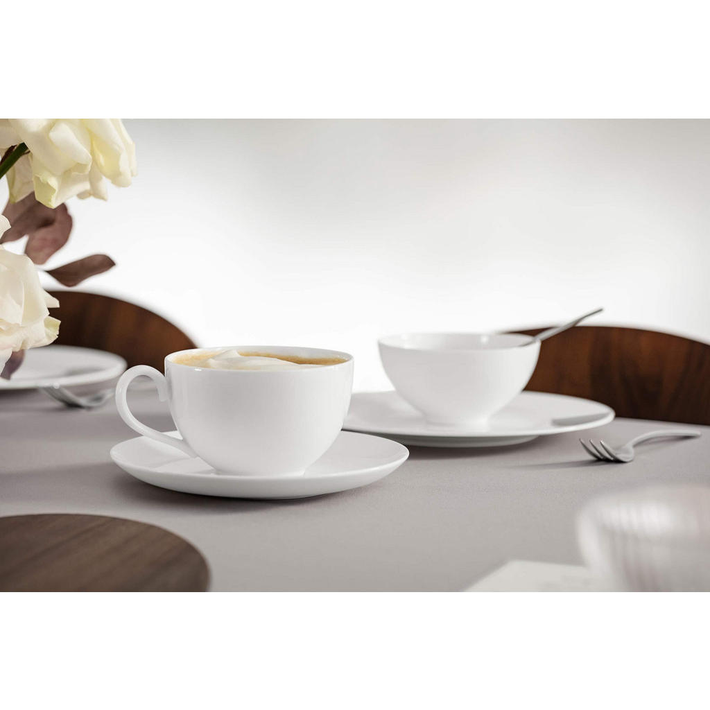 Thumbnail - Villeroy & Boch Café, Weiß, Keramik, 0.4 L, 18x9.3x18 cm, Kaffee & Tee, Tassen, Kaffeetassen-Sets