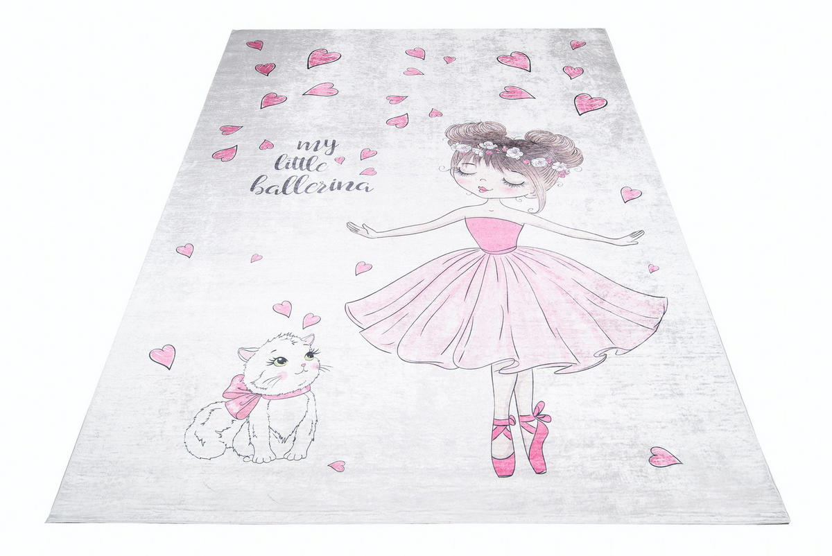 TEPPICH EMMA Grau 160/230 cm - Grau, Kunststoff (160/230cm) - Tapiso