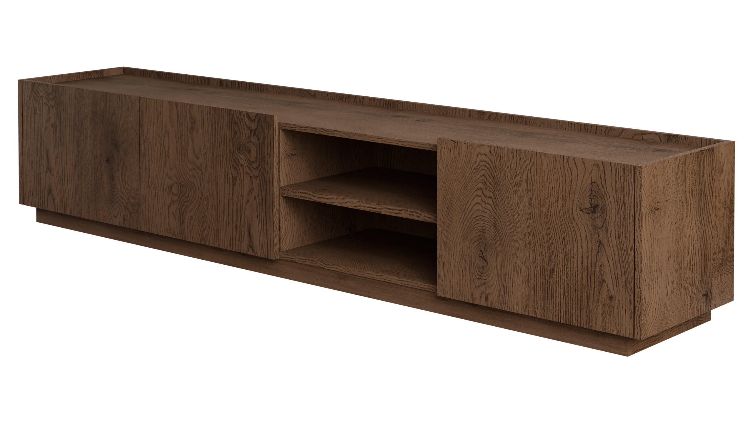 Mirjan24 Tv-Lowboard Nussbaum 200x37x40 cm