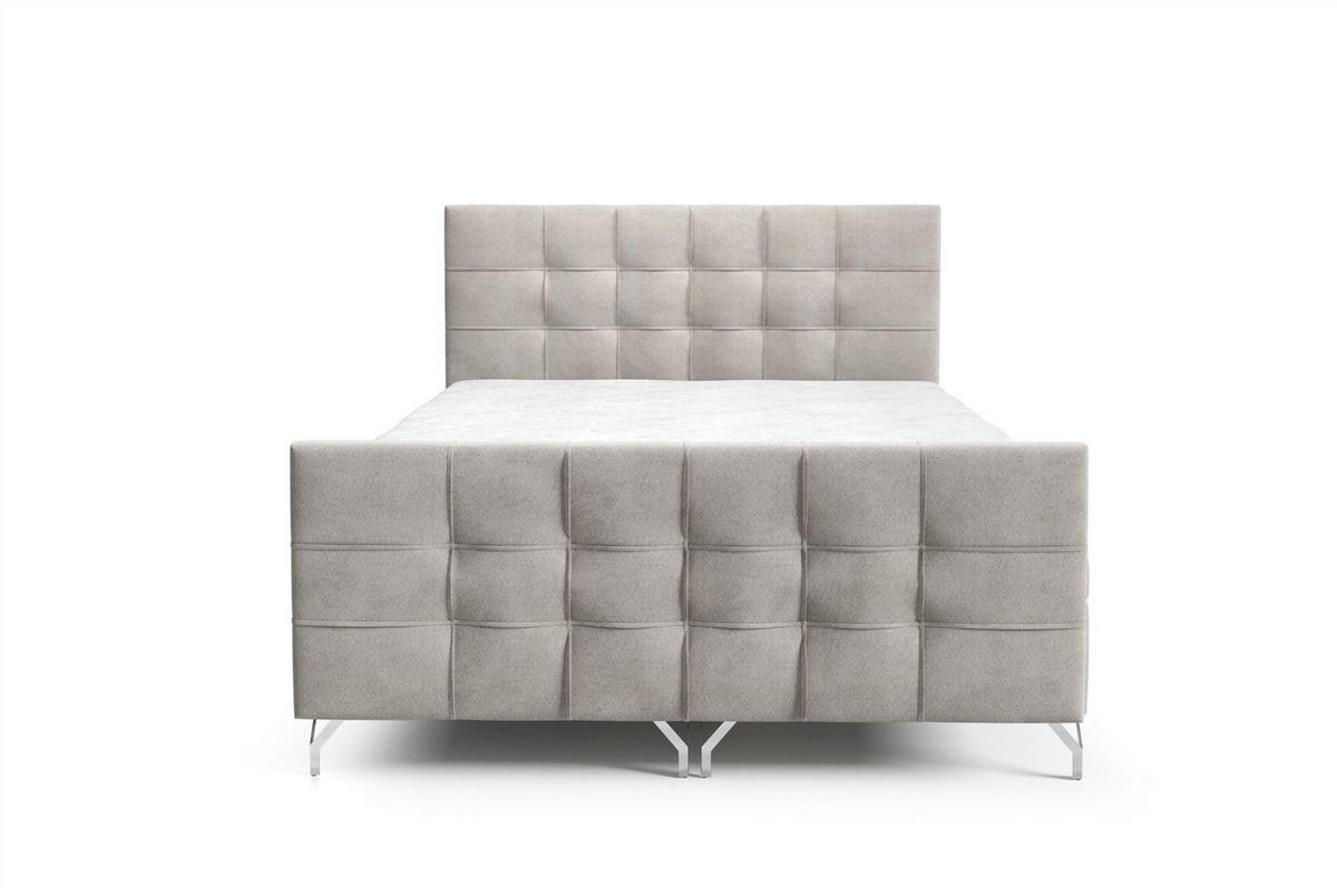 BOXBETT Perla In überlänge - Braun, Holzwerkstoff/Textil (180/220cm) - Fun Möbel