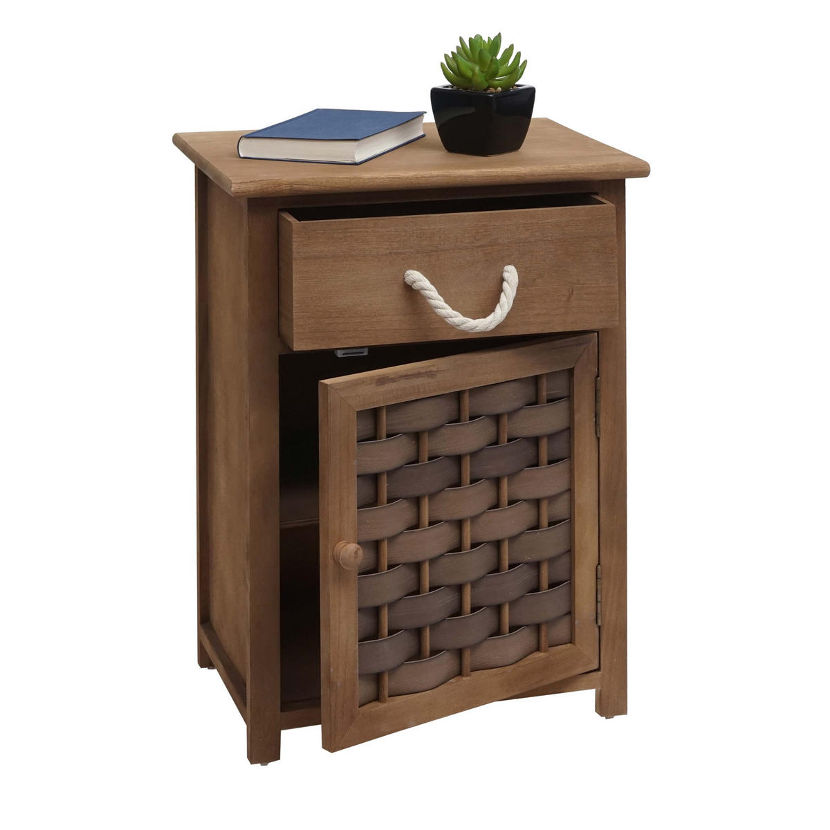 KOMMODE dunkelbraun, braun - Dunkelbraun/Braun, Holz (39/55/28cm) - MCW