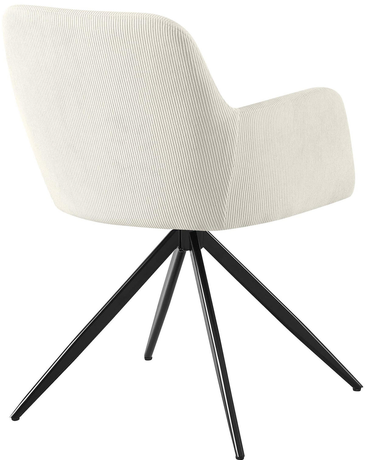 ESSZIMMERSTUHL Pelon Cord Creme Wohnzimmerstuhl - Creme, Textil (56/81/62cm) - DELUKE