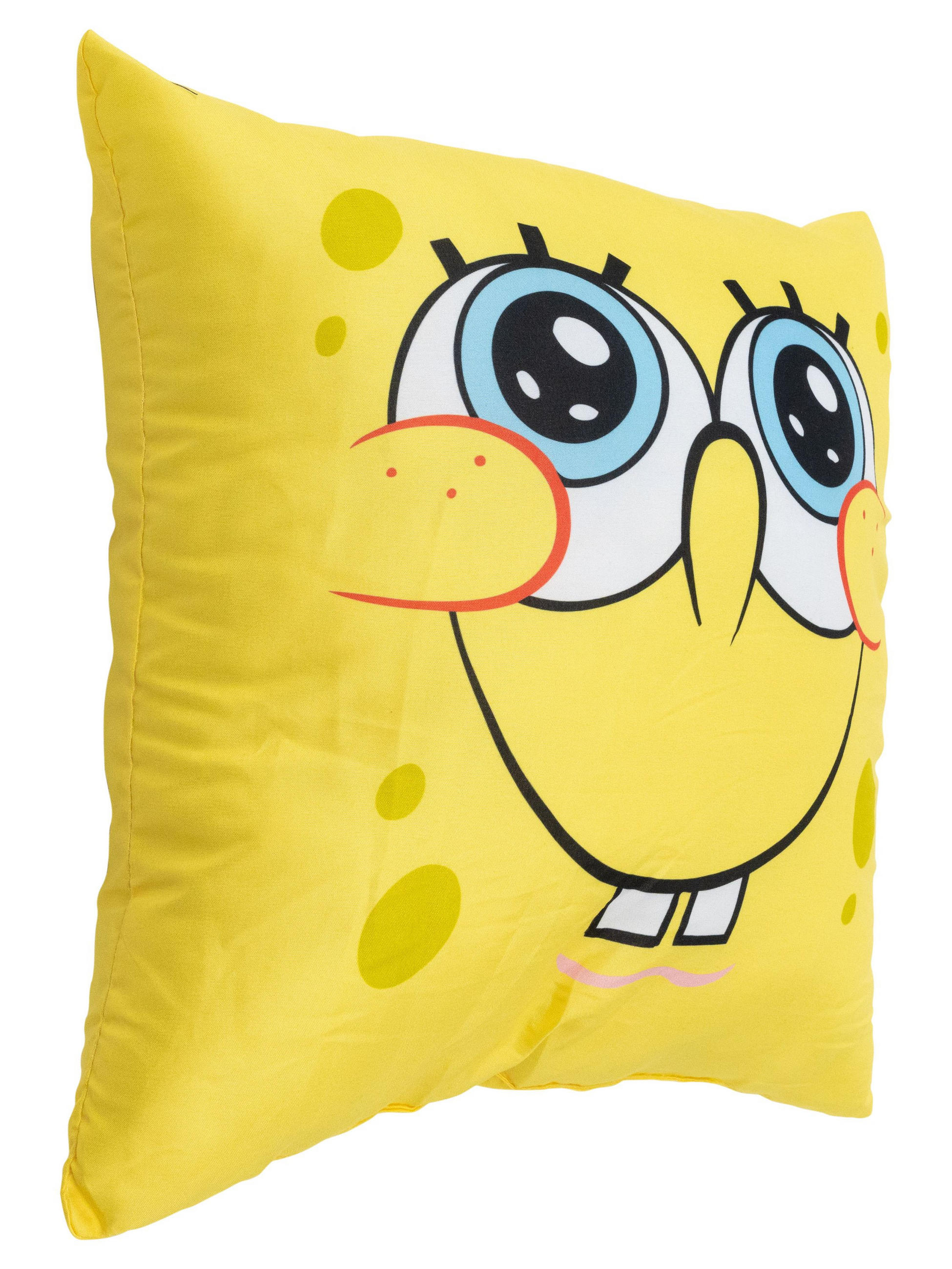 KINDERKISSEN Spongebob Schwammkopf Gelb 40 x 40 cm - Gelb, Textil (40/40cm)