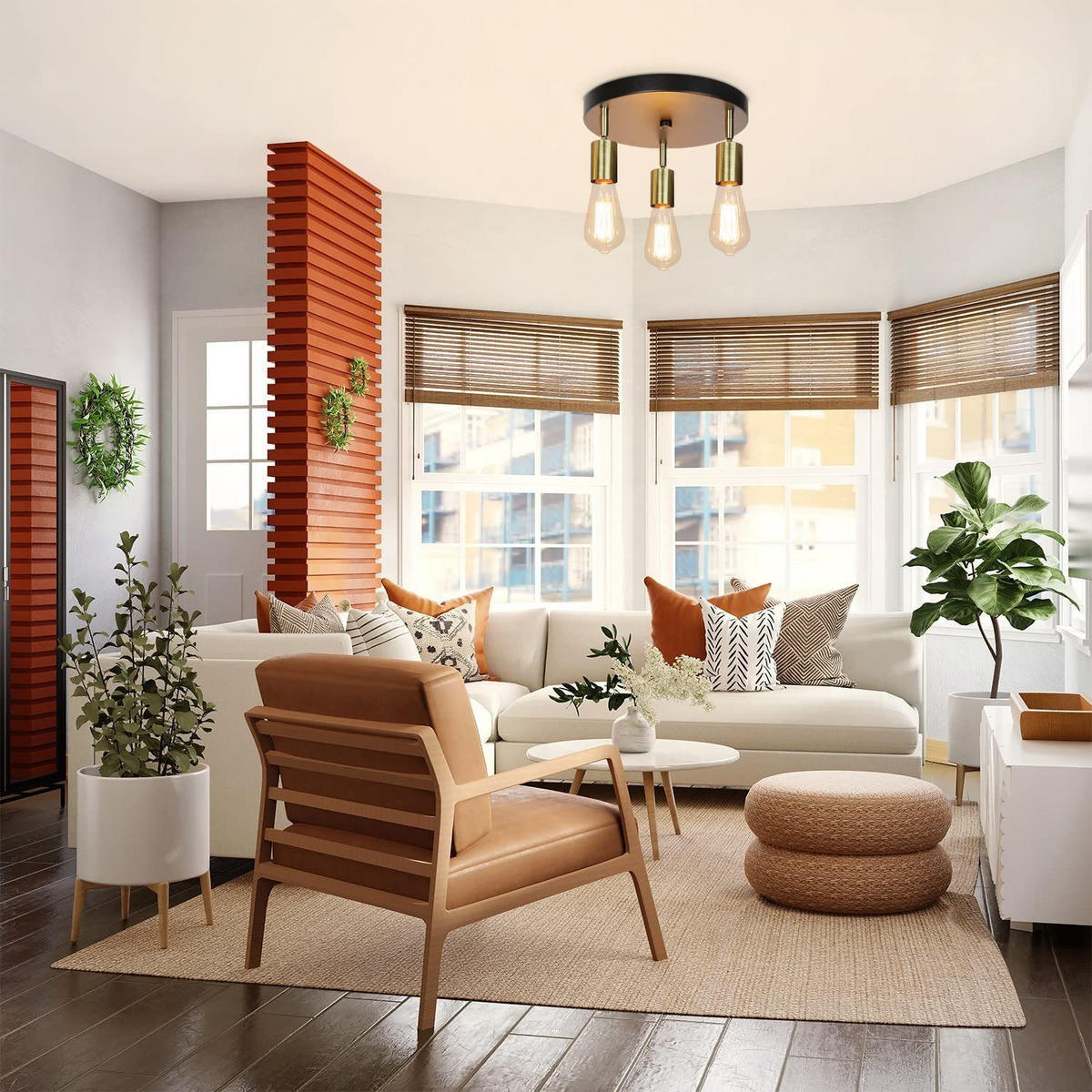 DECKENSTRAHLER Sesshoumaru 26/25/9cm - Goldfarben, Metall (26/25/9cm) - ZMH