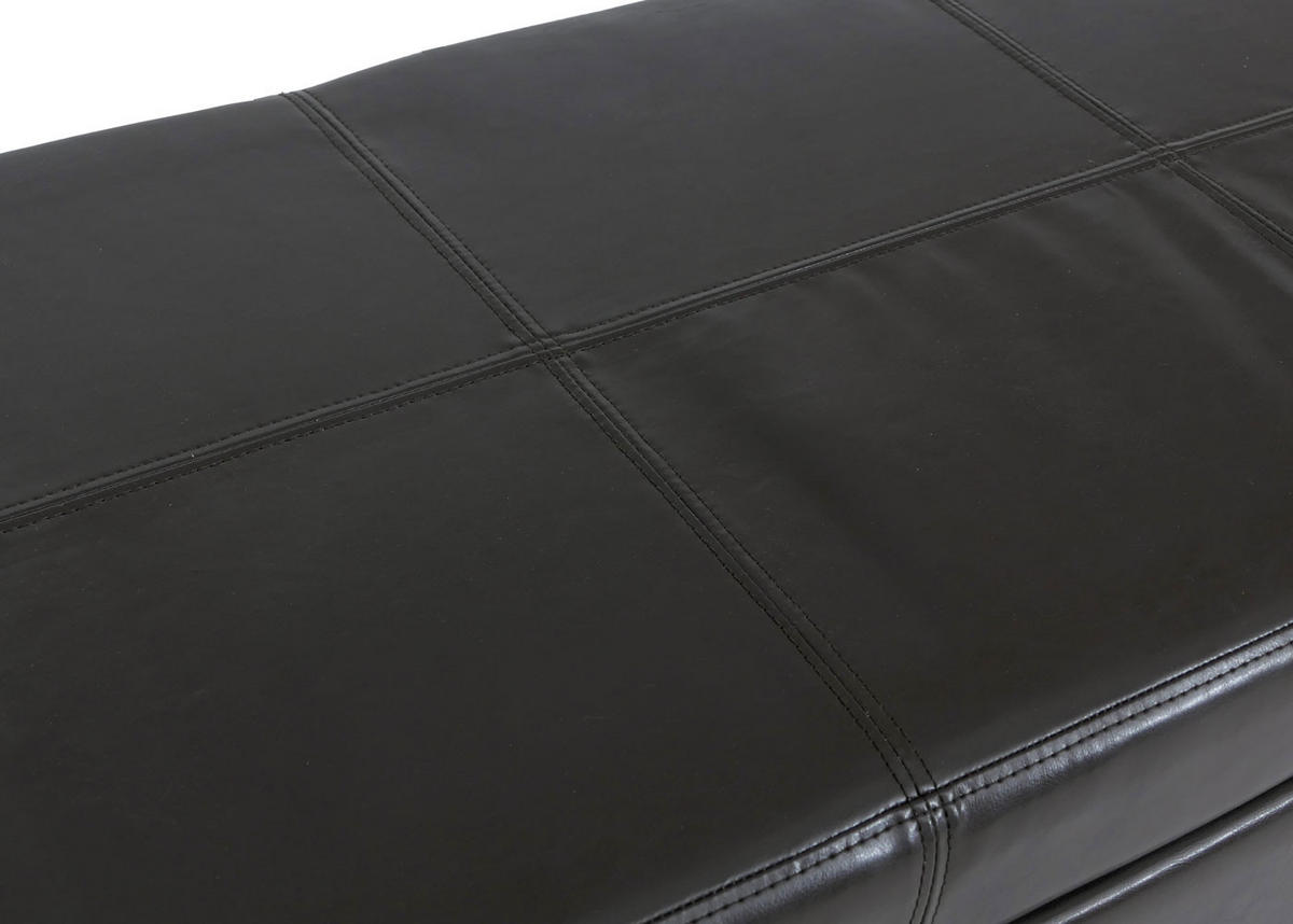 LAVICA s úložným priestorom XXL Hnedá - hnedá, koža (180/45/45cm) - MCW