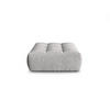 POUF Bloom aus strukturiertem Stoff silber - Silberfarben, Textil (101/42/110cm) - Micadoni