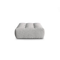 POUF Bloom aus strukturiertem Stoff silber - Silberfarben, Textil (101/42/110cm) - Micadoni