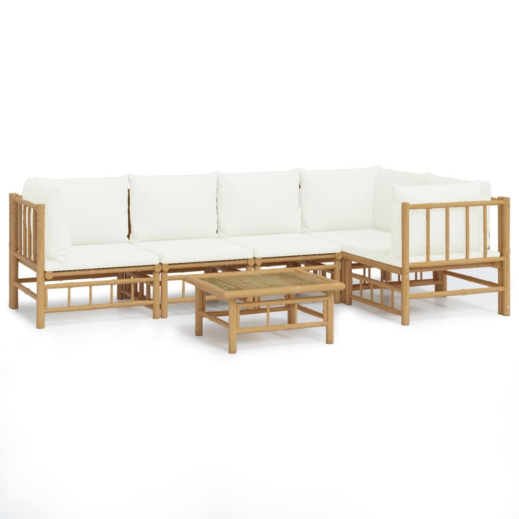 vidaXL Garten-Lounge-Set Creme
