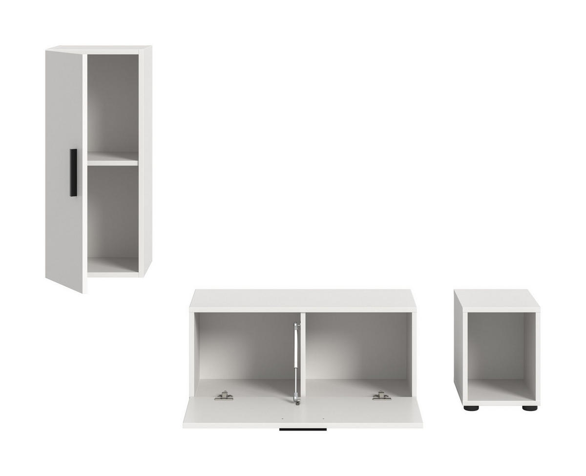 WOHNWAND The One weiß 75/34/34 cm - Weiß, Holzwerkstoff (75/34/34cm) - Xonox