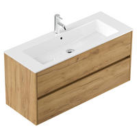WASCHTISCH Livigno-02 - Braun, Holzwerkstoff (120/59/47cm) - Lomado
