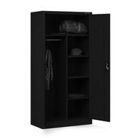 MEHRZWECKSCHRANK DAWID - Schwarz, Metall (90/185/45cm) - Jan Nowak