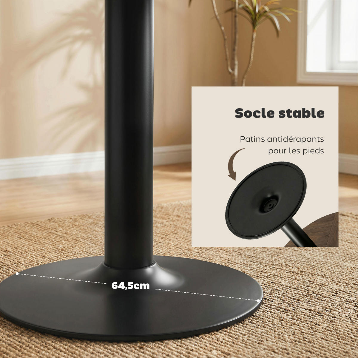 ESSTISCH Runder DE-16541 110 cm, für 4-6 Personen Braun - Braun, Holzwerkstoff (110/110/78cm) - ComfortXL