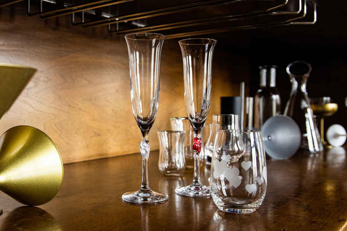 CHAMPAGNERGLÄSER L'Amour transparent 175 ml 2er Set - Transparent, Glas (0.175L) - Stölzle Lausitz
