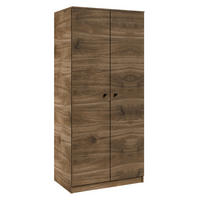 DREHTÜRENSCHRANK NESTOS 80/190/56cm 2-türig Braun - Braun, Holzwerkstoff (80/190/56cm) - MASSENO