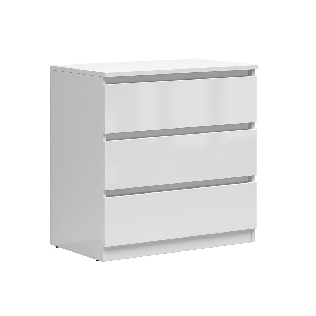 KOMMODE Edwin Weiß - Weiß, Holzwerkstoff (75/75/45cm) - Petits-meubles