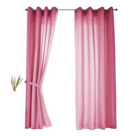 VORHANG 2ER SET BERLIN HxB 245x140cm Pink - Pink, Textil (140/245/245cm) - Gardinenbox