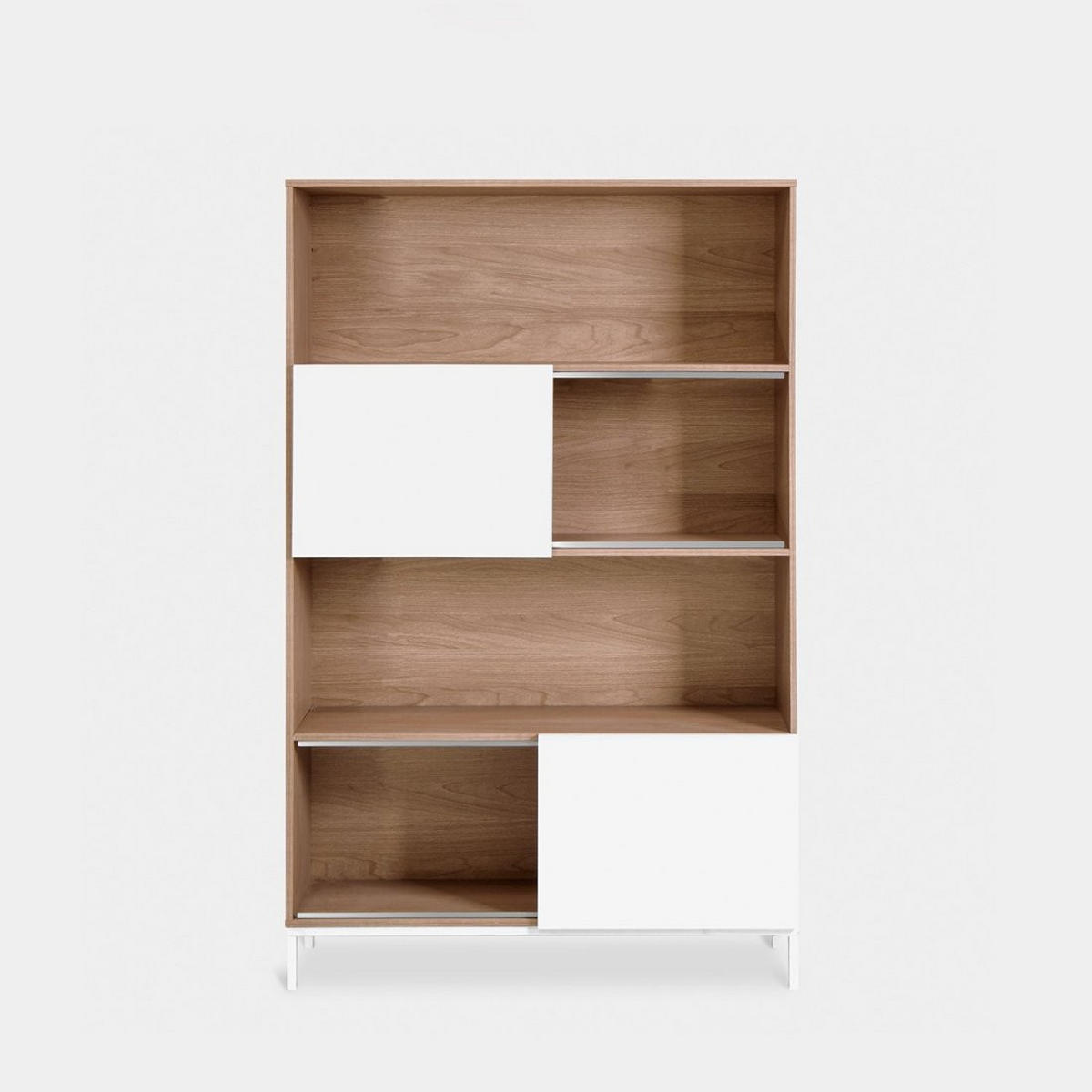 BÜCHERREGAL Denver Zweifarbig 110 cm x 174 cm - Multicolor, Holzwerkstoff (110/174/32cm)