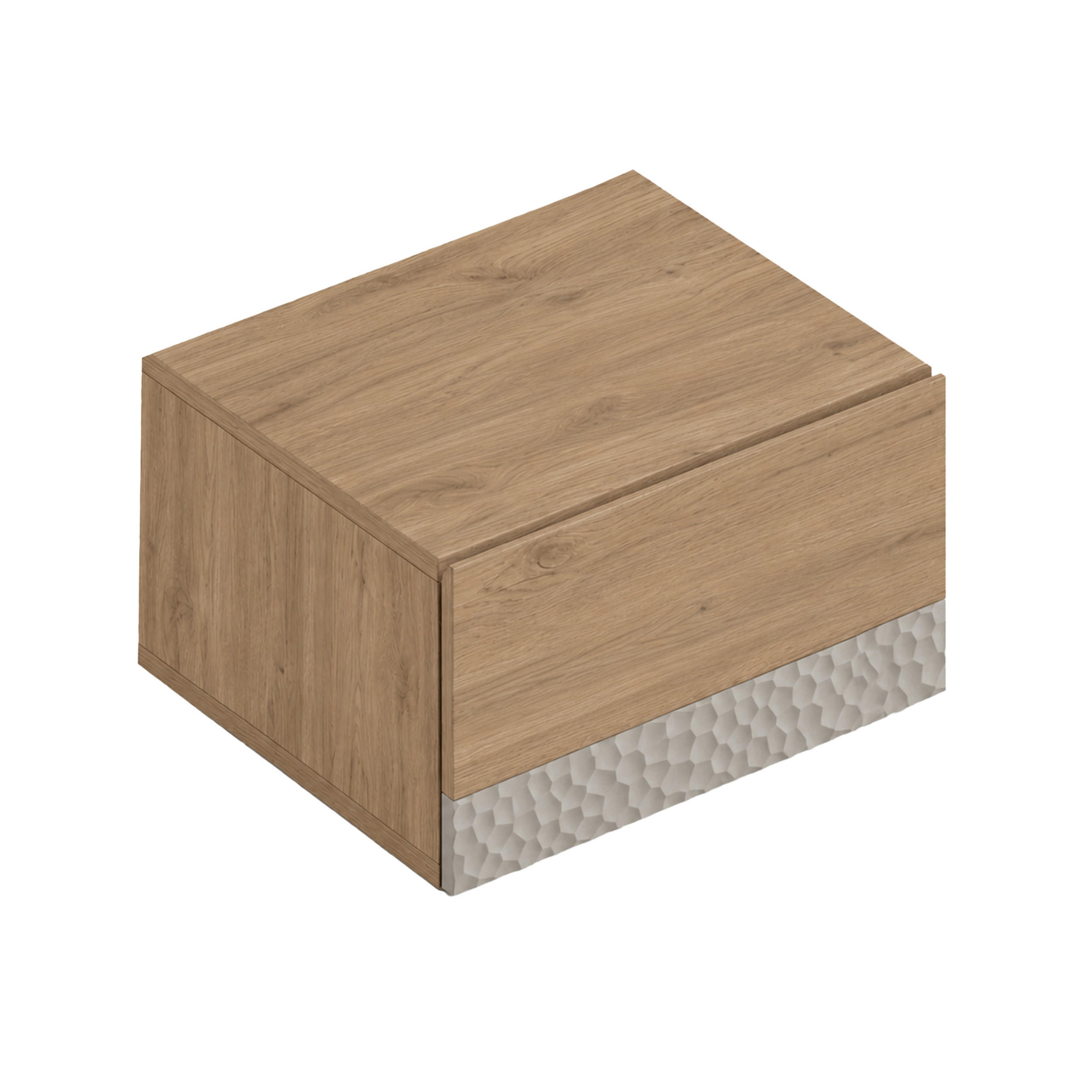 NACHTTISCH Pebla Eiche natur 40/33,6/25 cm - Naturfarben, Holzwerkstoff (40/25/33.6cm) - Decortie