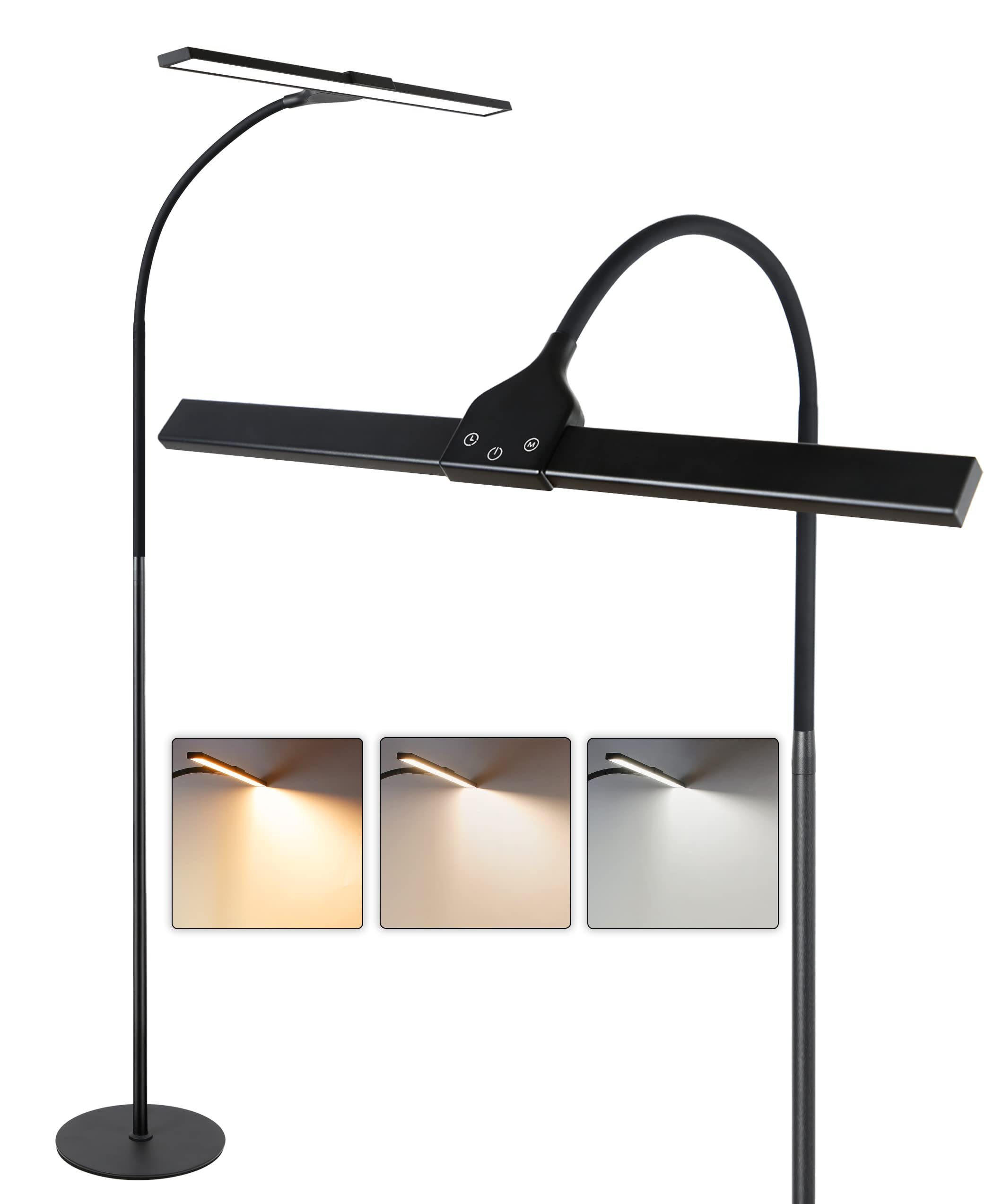 ZMH Stehlampe Schwarz 26x22x156 cm