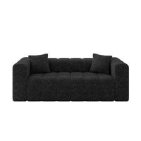 POHOVKA 2-MÍSTNÁ DONY-2 232x90x71 cm Černá Žinylka - černá, kompozitní dřevo/textil (232/71/90cm) - ALTDECOR
