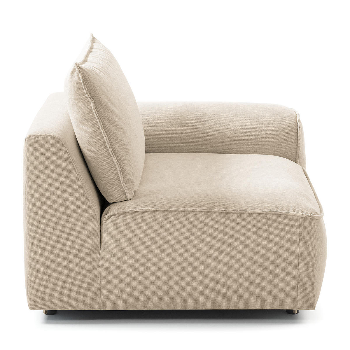 MODULSESSEL - Beige, Holz/Textil (104/82/99cm) - home24