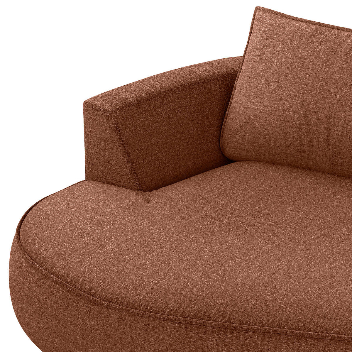 BIGSOFA - Beige/Schwarz, Kunststoff/Textil (322/82/154cm) - home24