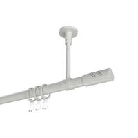 GARDINENSTANGEN-SET Sonette Zoena 100 cm, 1-läufig, 20 mm Ø Weiß - Weiß, Metall (100cm) - INTERDECO