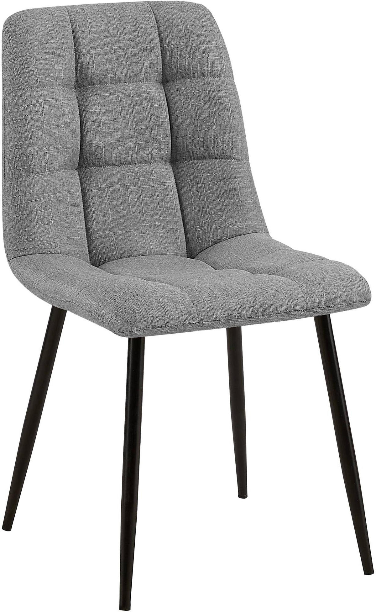 STUHL Stoff Grau - Grau, Textil/Metall (45/84/55cm) - CLP