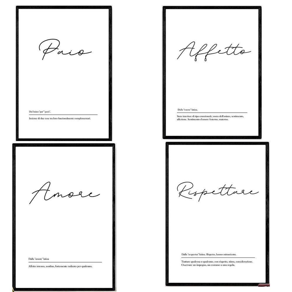 Nacnic Poster Schwarz 29.7x3 cm